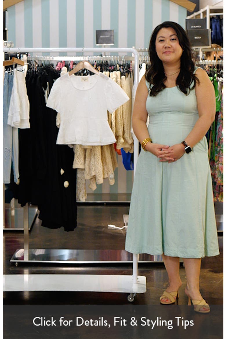 Kids' Eyelet Flutter Sleeve Top video