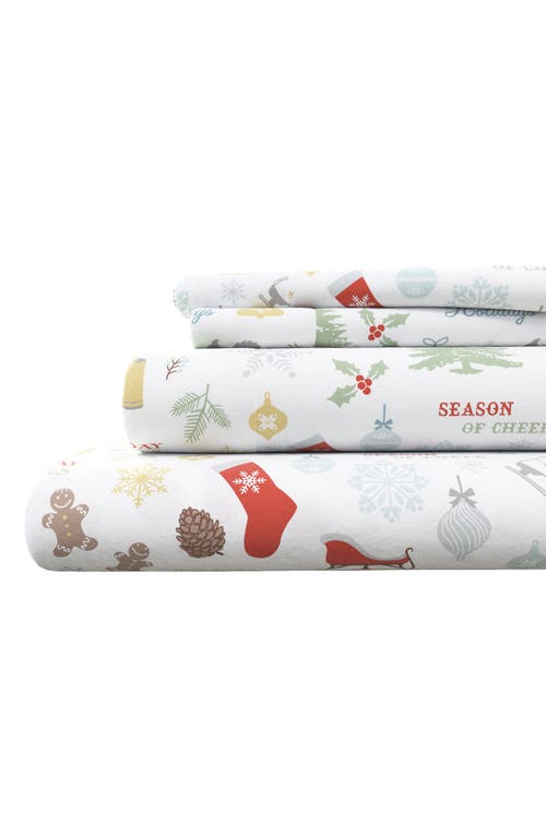 Woven & Weft Turkish Cotton Flannel Holiday Sheet Set