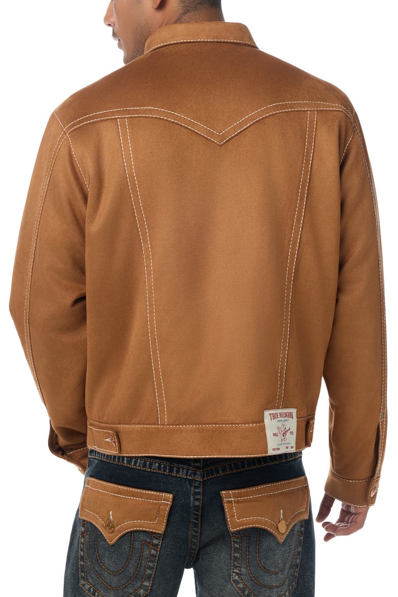 Big T Jimmy Ultrasuede Jacket, Alternate, color, SUEDE BROWN