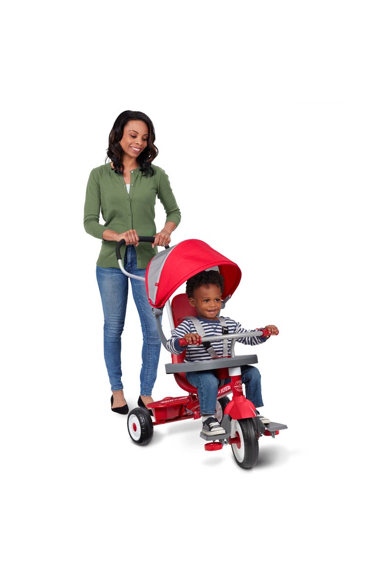 Radio Flyer 4-1 Stroll 'N Trike, Alternate, color, Red