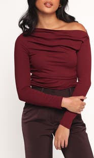 Petal & Pup Cer One-Shoulder Knit Top