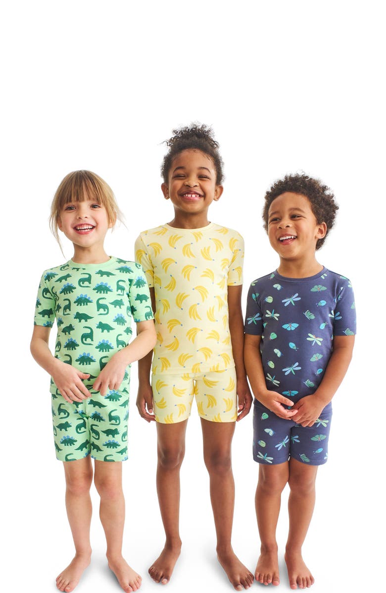 Primary Kids Organic Pj Top In Bananas, Alternate, color, Light Banana Bananas