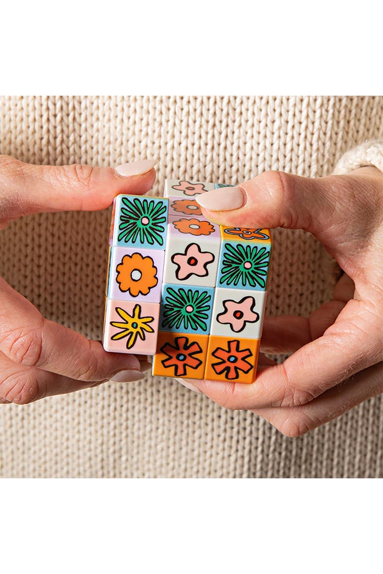 Art Cube Flower Pop 6 Sided Puzzle Game, Alternate, color, Multicolored