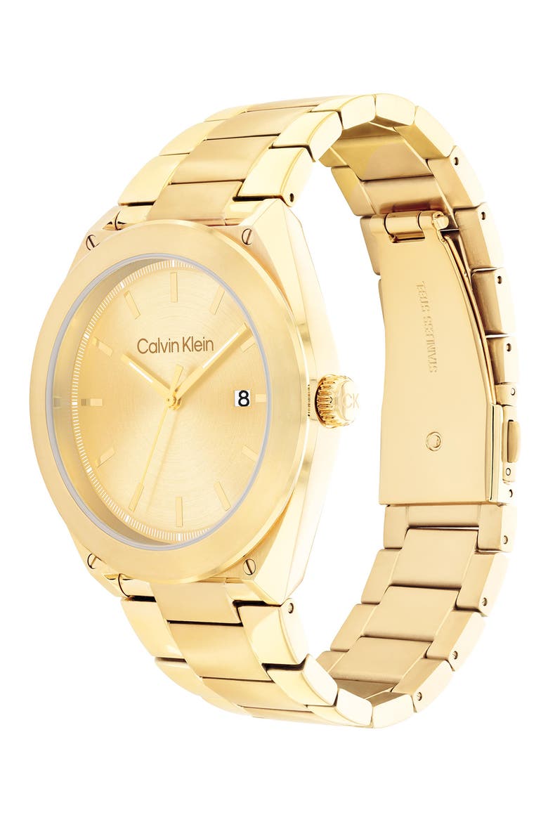 Progressive Bracelet Watch, 44mm, Alternate, color, GOLD