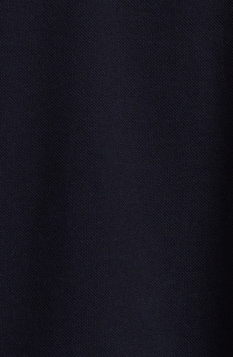 Moncler Kids' Tricolor Stretch Cotton Polo, Alternate, color, Navy