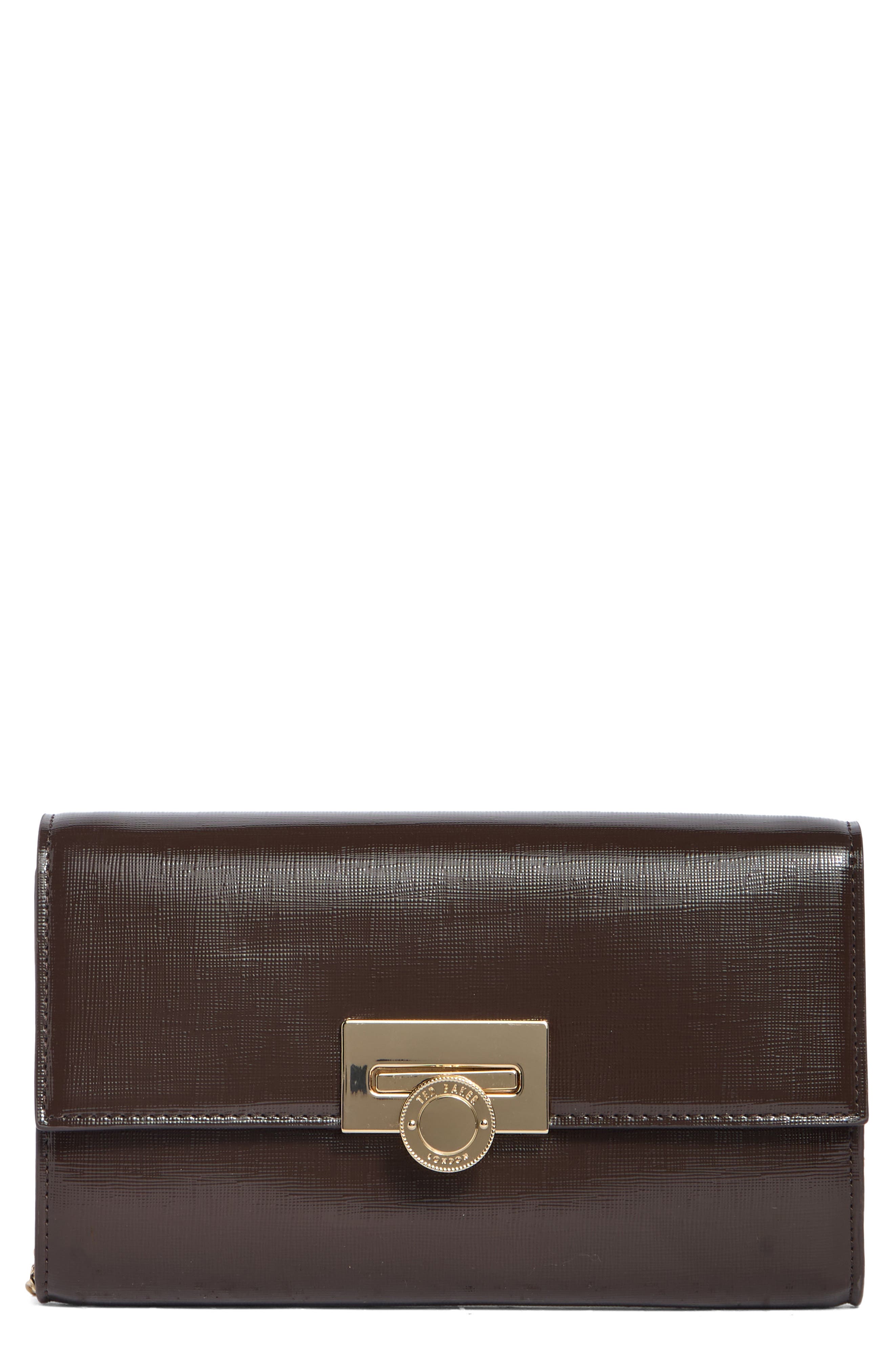 Parisa Faux Leather Flap Crossbody Bag