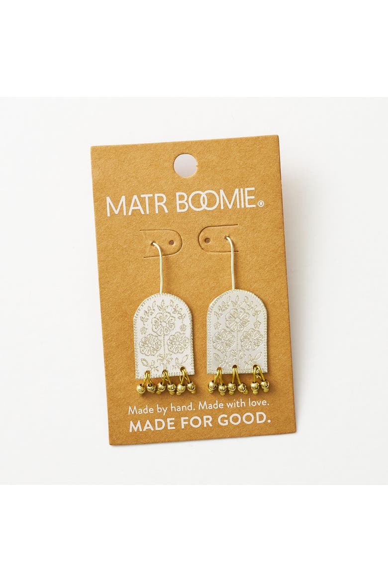 Haveli Etched Statement Earring, Alternate, color, Bronze