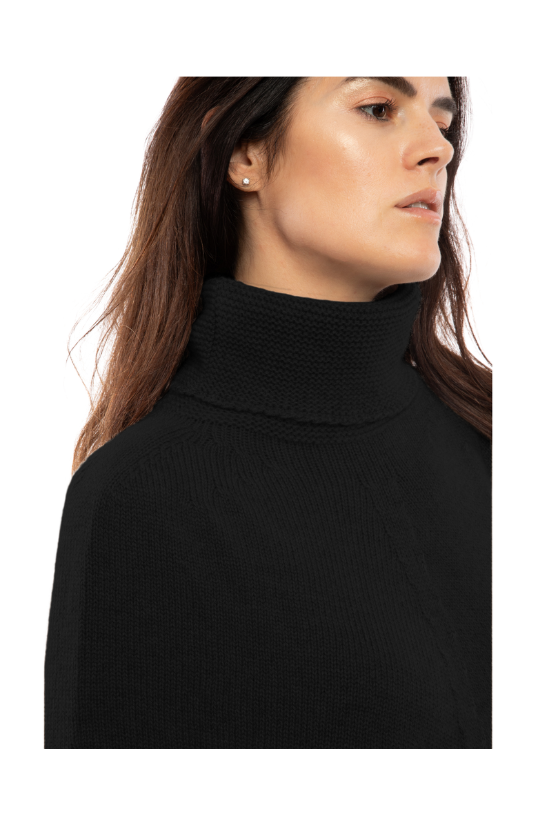 Monticelli Cashmere Pure Cashmere Turtleneck Poncho, Alternate, color, 