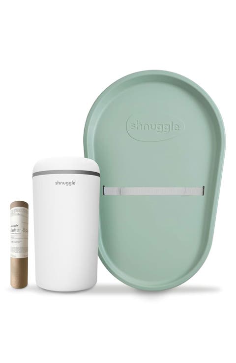 Squishy Diaper Changing Mat, Nappy Bin Diaper Pail & Better Bag Biodegradable Nappy Bin Liners Set