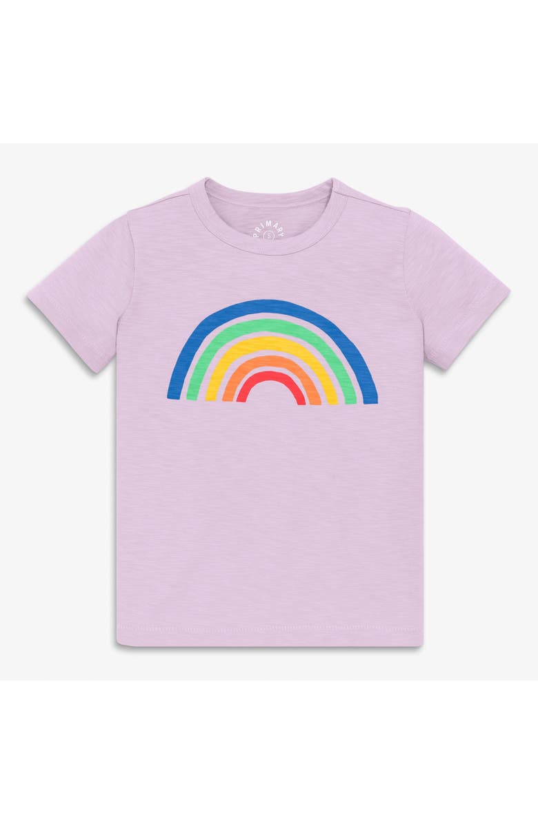 Primary Kids Cutout Rainbow Tee, Main, color, Hydrangea
