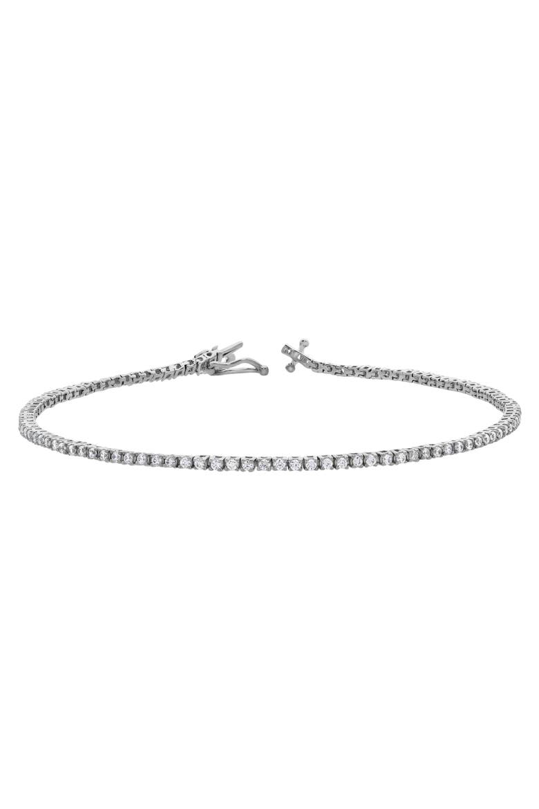 Enora 1 Ct 10K Gold Lab Grown Diamond Tennis Bracelet, Main, color, 10K White Gold