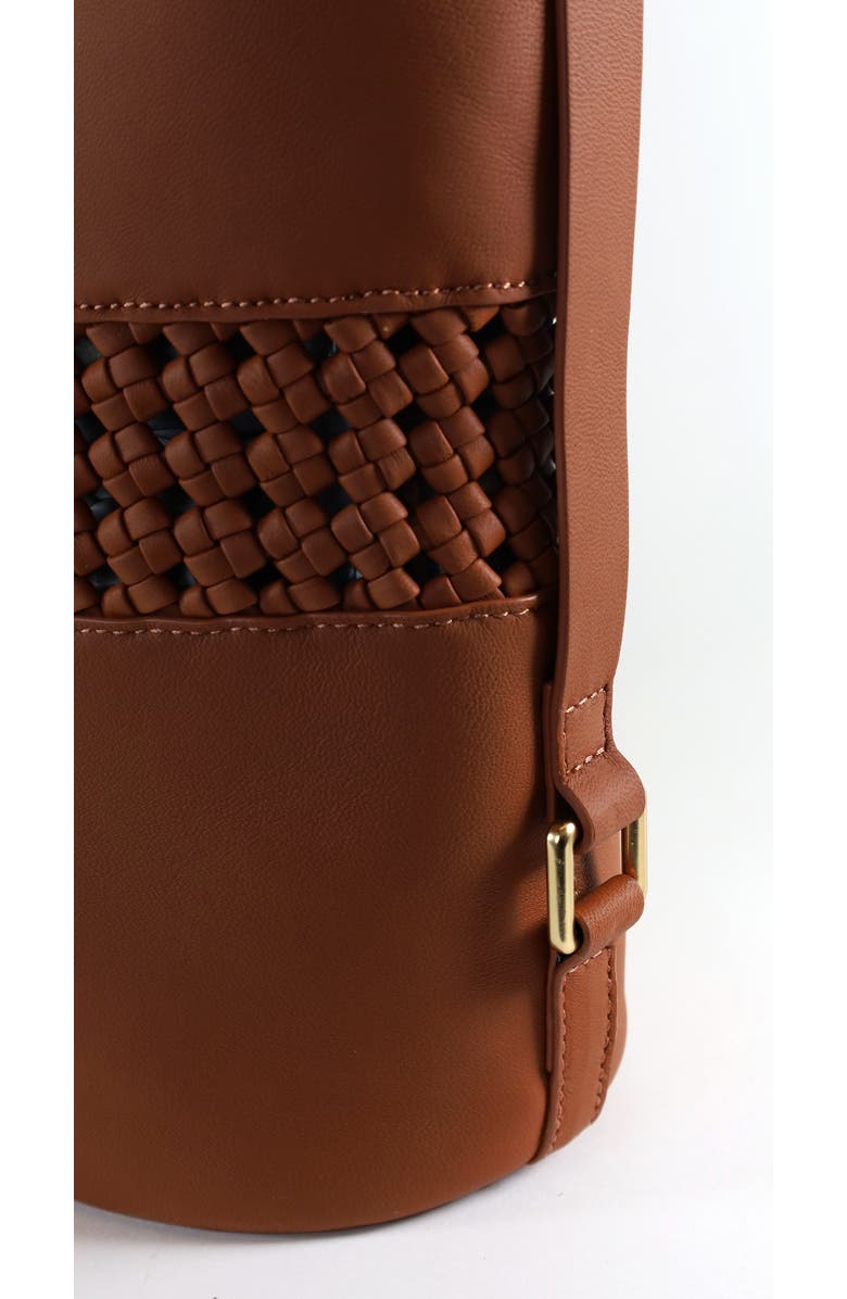 Sam Edelman Marcie Leather Bucket Bag, Alternate, color, Cognac