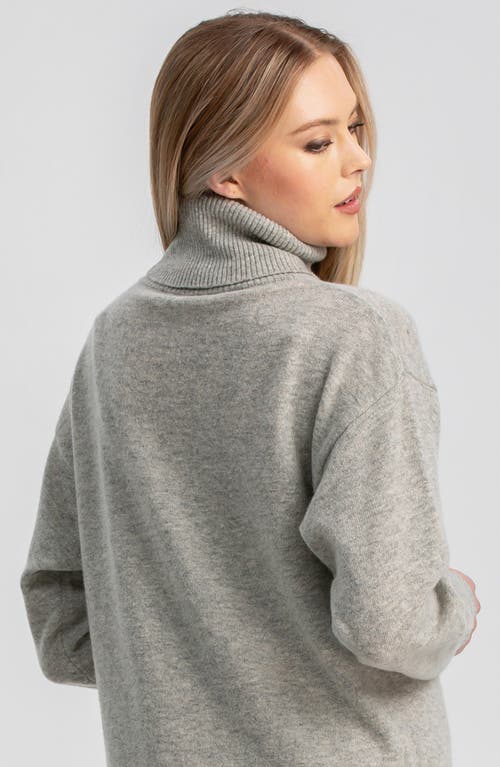 Pietro Brunelli Maternity Gressoney Long Sleeve Maternity Sweater Dress In Gray