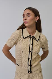 Central Park West Jaden Short Sleeve Cardi