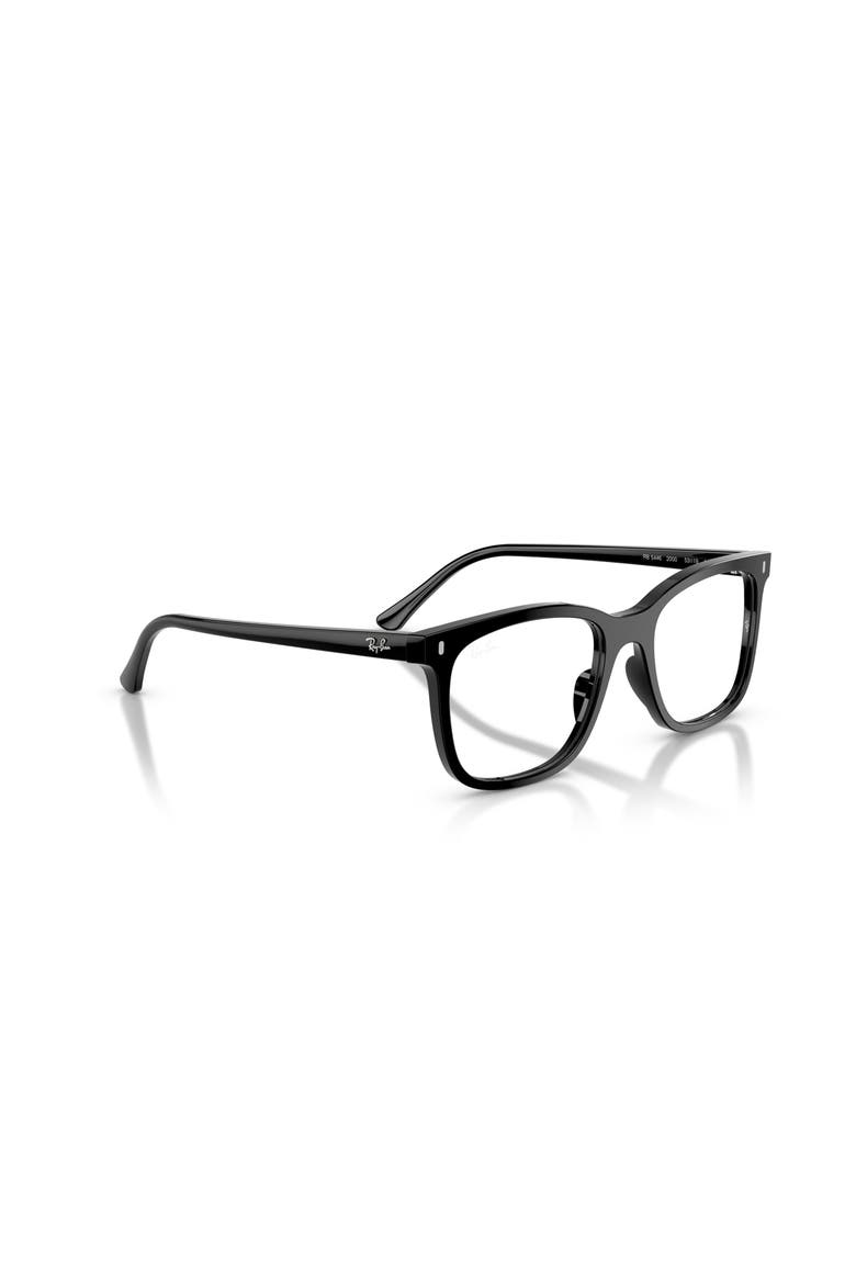 51mm Square optical glasses, Alternate, color, Black