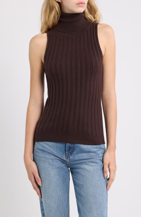 Ben Sleeveless Turtleneck Sweater