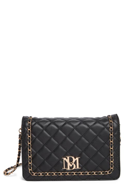 Chain Quilt Faux Leather Crossbody Bag