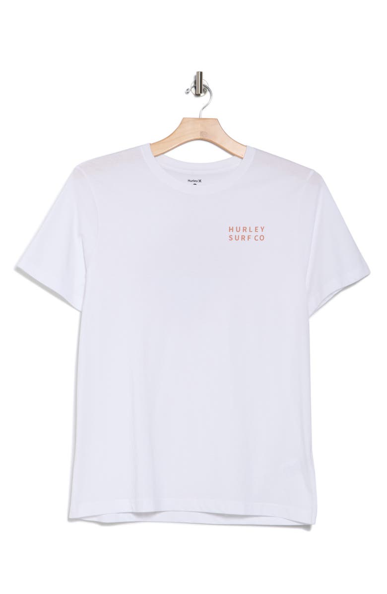 Hurley Diamond Sunrise Cotton Graphic T-Shirt, Alternate, color, White