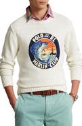 Polo Ralph Lauren Cotton & Linen Graphic Crewneck Sweater