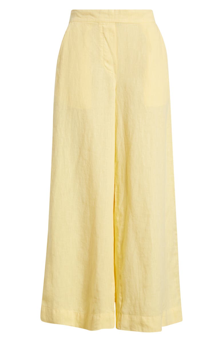 Frank & Eileen Maisie Wide Leg Linen Pants, Alternate, color, Sunshine