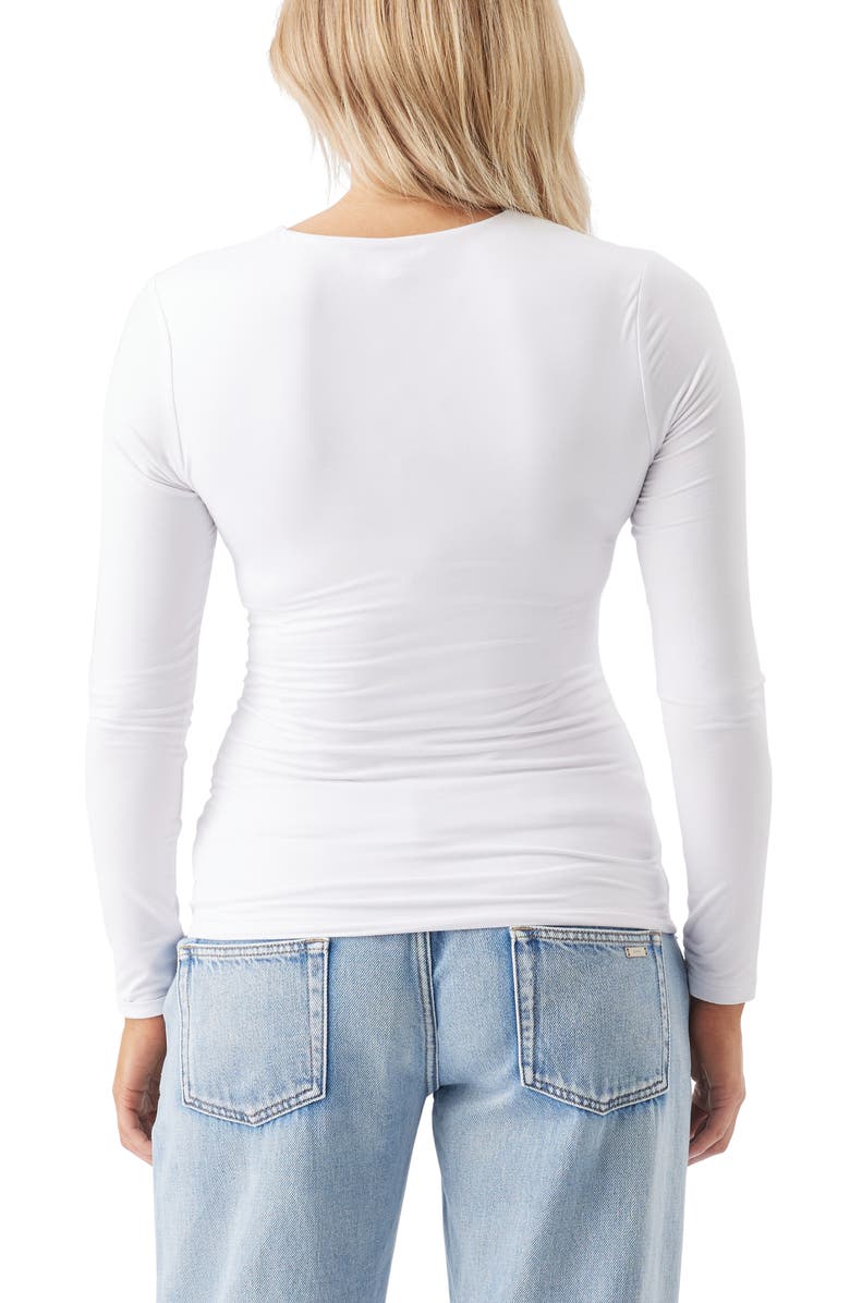 Ripe Maternity Luxe Knit Nursing Top, Alternate, color, White