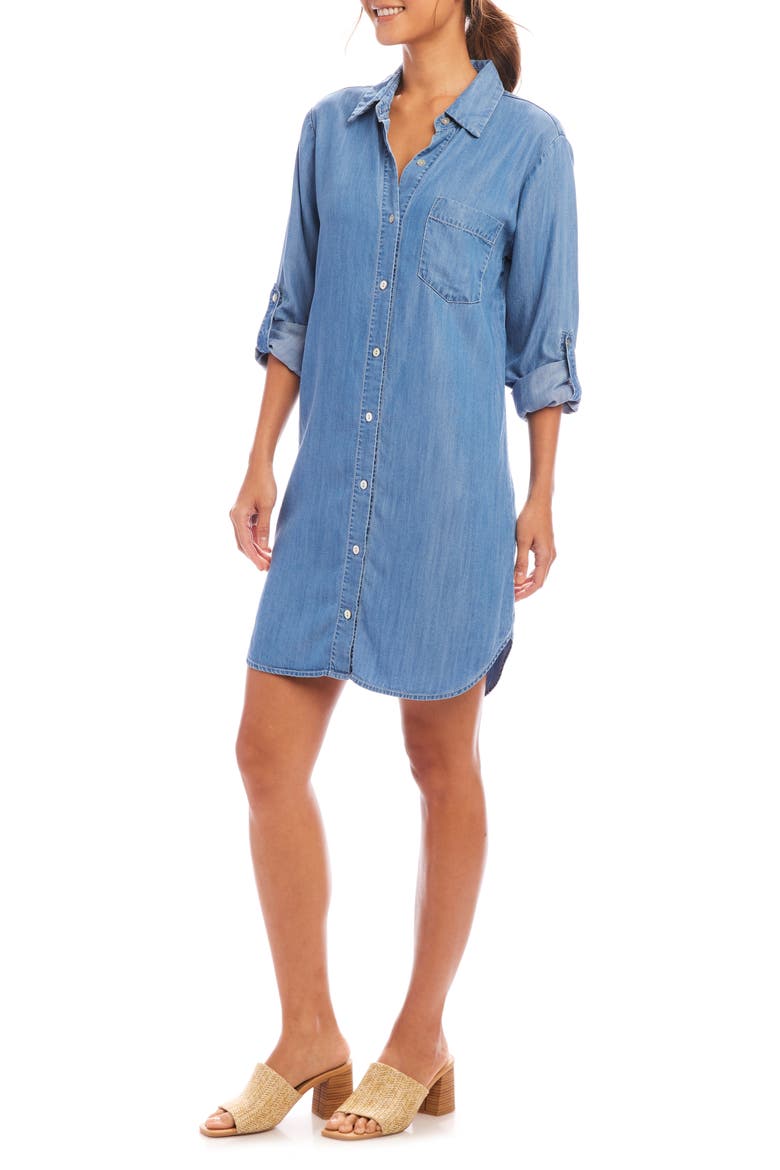 Chambray Shirtdress, Alternate, color, CHAMBRAY