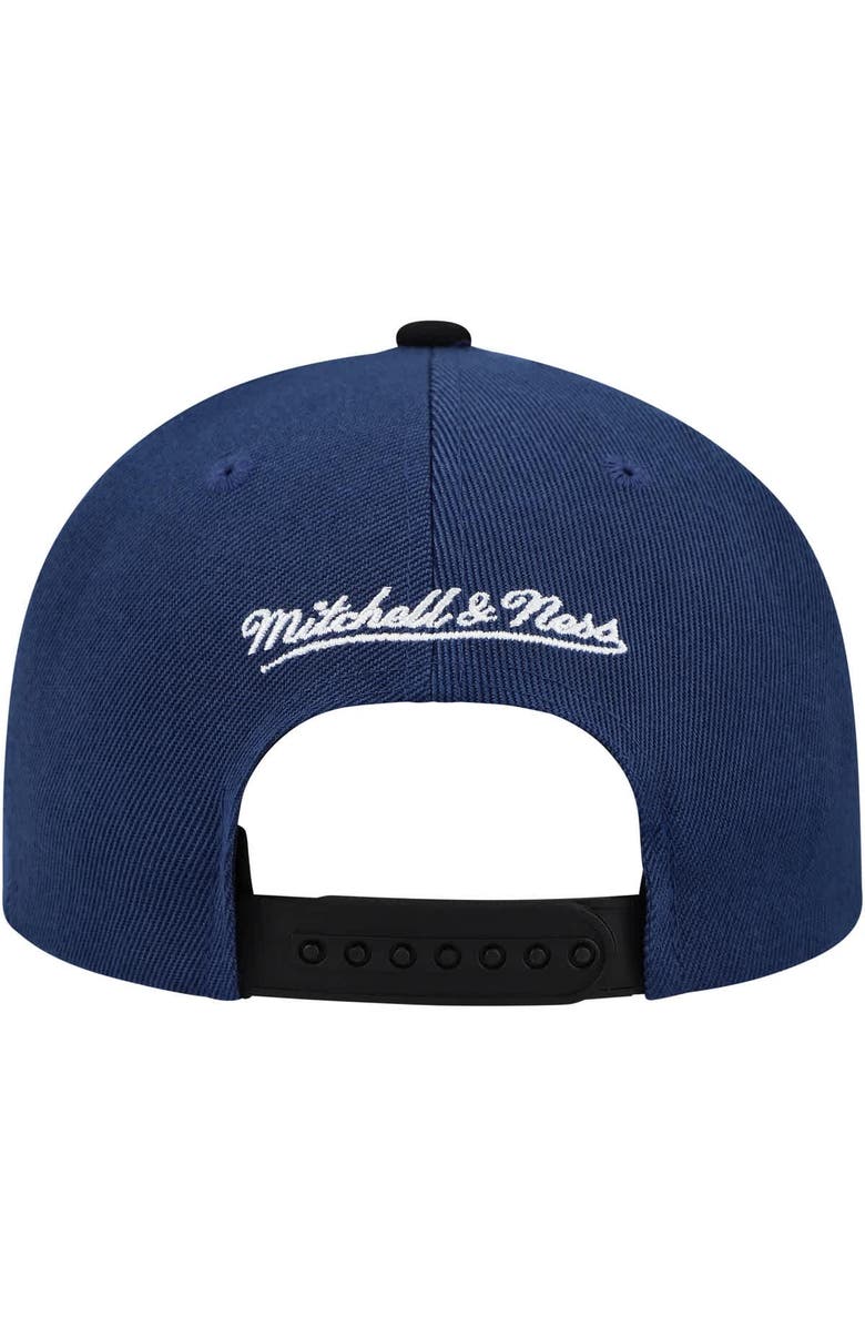 Mitchell & Ness Men's Mitchell & Ness Navy/Black Edmonton Oilers Underarch Two-Tone Pro Crown Snapback Hat, Alternate, color, 