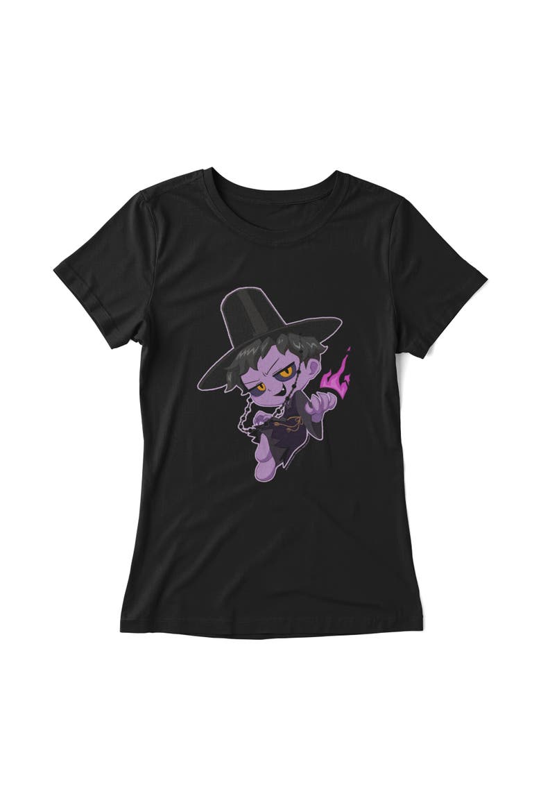 Girls' Devil Jinu T-Shirt, Alternate, color, Black