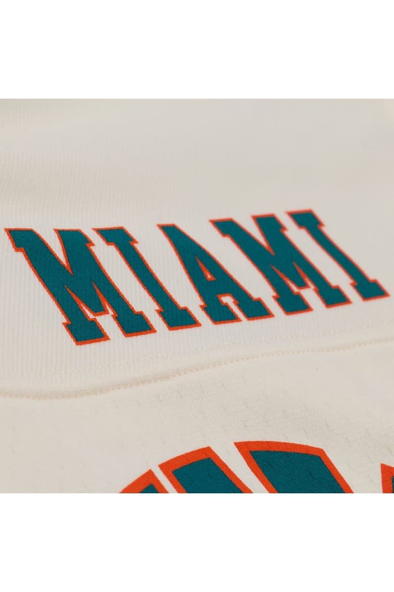 Women's Mitchell & Ness Dan Marino Cream Miami Dolphins Retired Player Cropped Fashion Jersey, Alternate, color, Cream