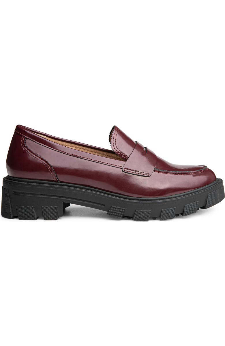 Me Too Laine Penny Loafer, Alternate, color, Burgundy