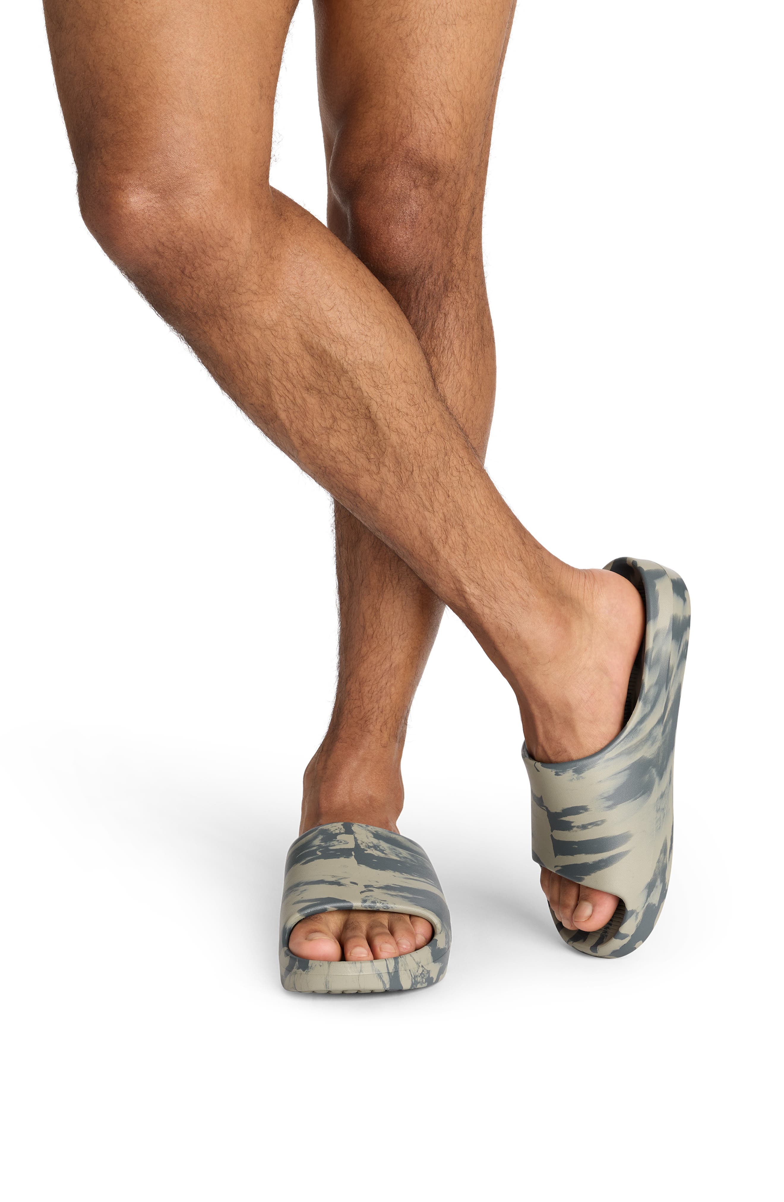 Friday Tie Dye Slide Sandal, Alternate, color, SAGE BRUSH