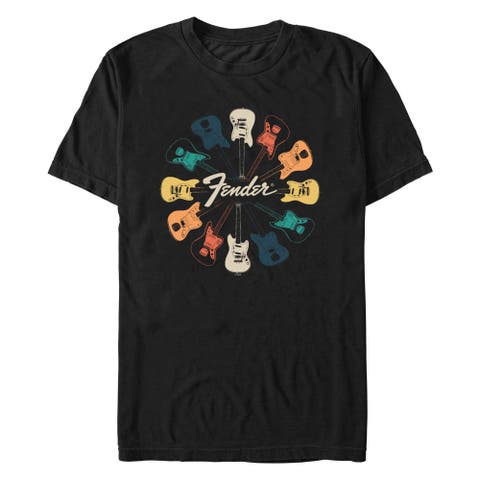 Men's Fender Colorful Kaleidoscope Guitars  Graphic T-Shirt