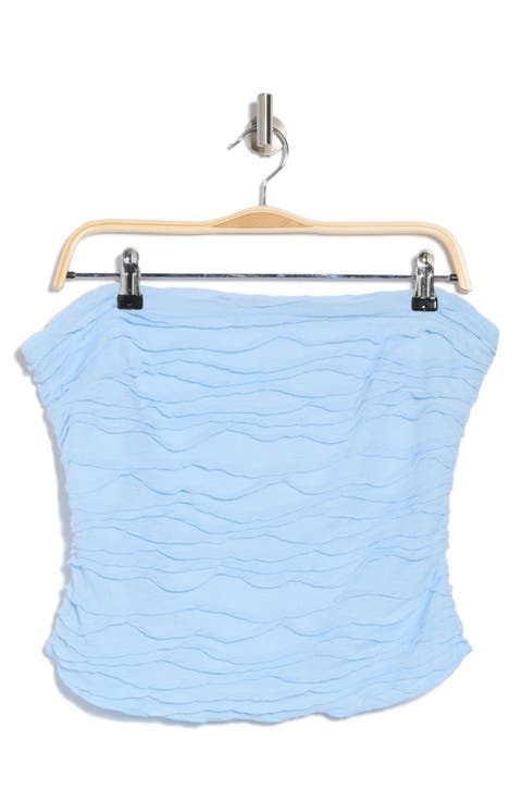 Cecile Texture Strapless Top