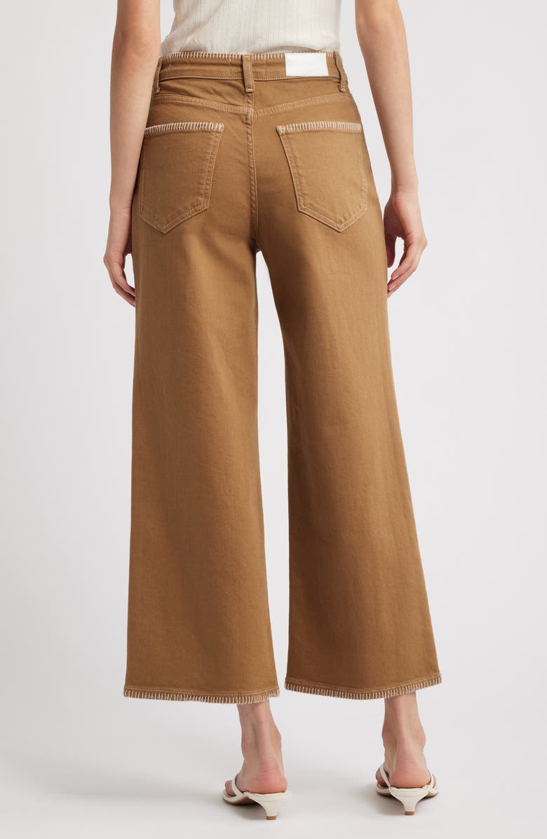 Rails Getty High Waist Crop Wide Leg Jeans, Alternate, color, Safari Embroidered