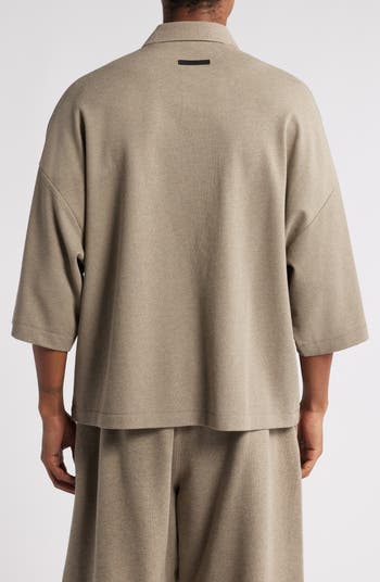 Fear of God Essentials Oversize Cotton Blend Piqué Polo