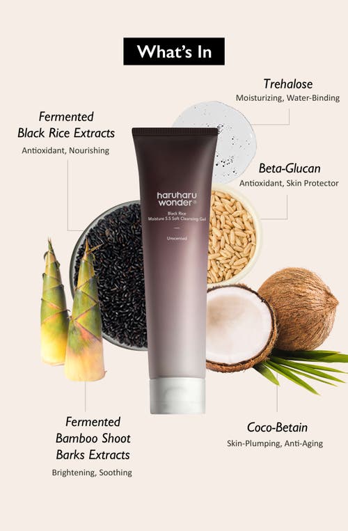 Haruharu Wonder Black Rice Moisture 5.5 Soft Cleansing Gel