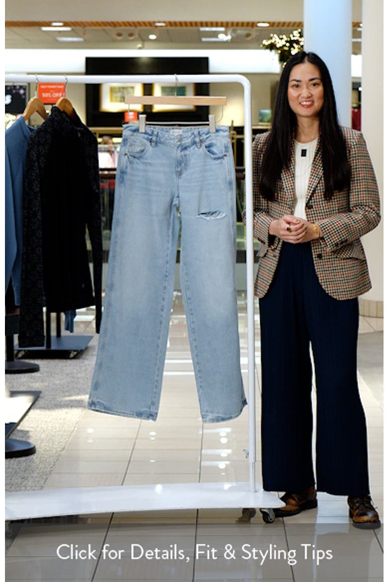 Vista Low Rise Ripped Baggy Wide Leg Jeans video