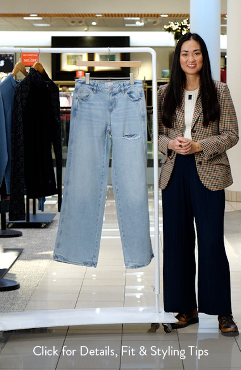 Vista Low Rise Ripped Baggy Wide Leg Jeans, sales video thumbnail