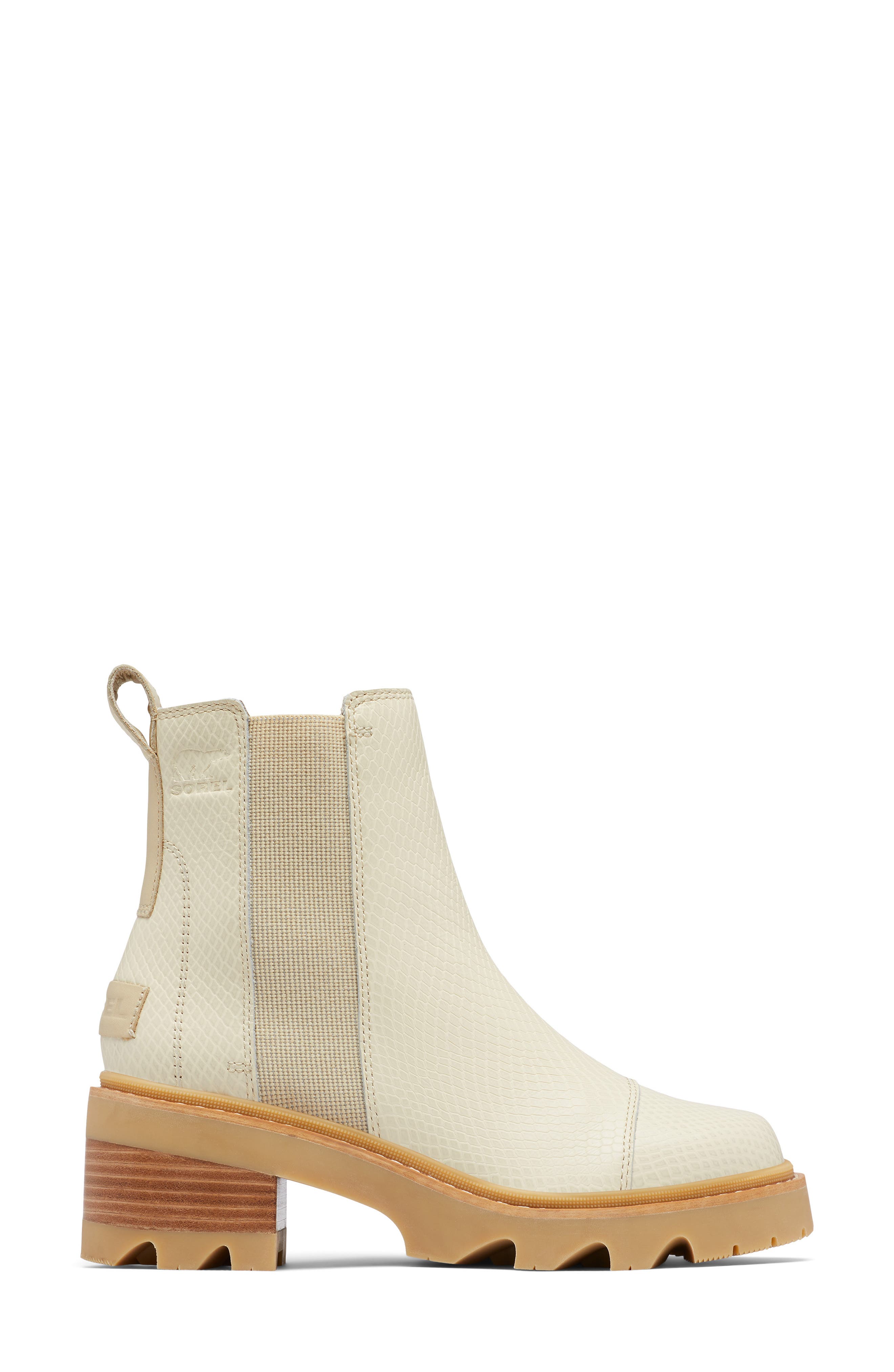 Joan Now Waterproof Chelsea Boot, Alternate, color, BLEACHED CERAMIC/ GUM 16
