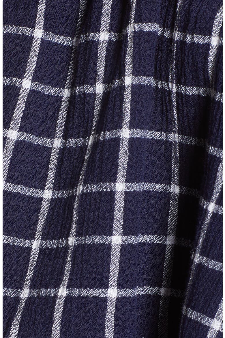 Plaid Tiered Tank, Alternate, color, NAVY PEACOAT TOKYO CHECK