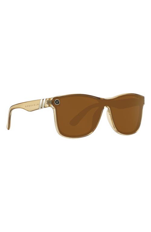 Blenders Eyewear Millenia X2 138.5mm Polarized Square Sunglasses In Brown