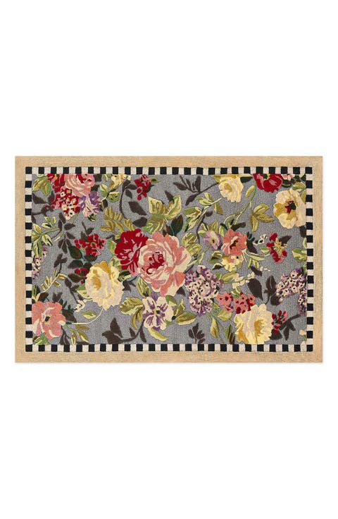 Tudor Rose Washable Rug