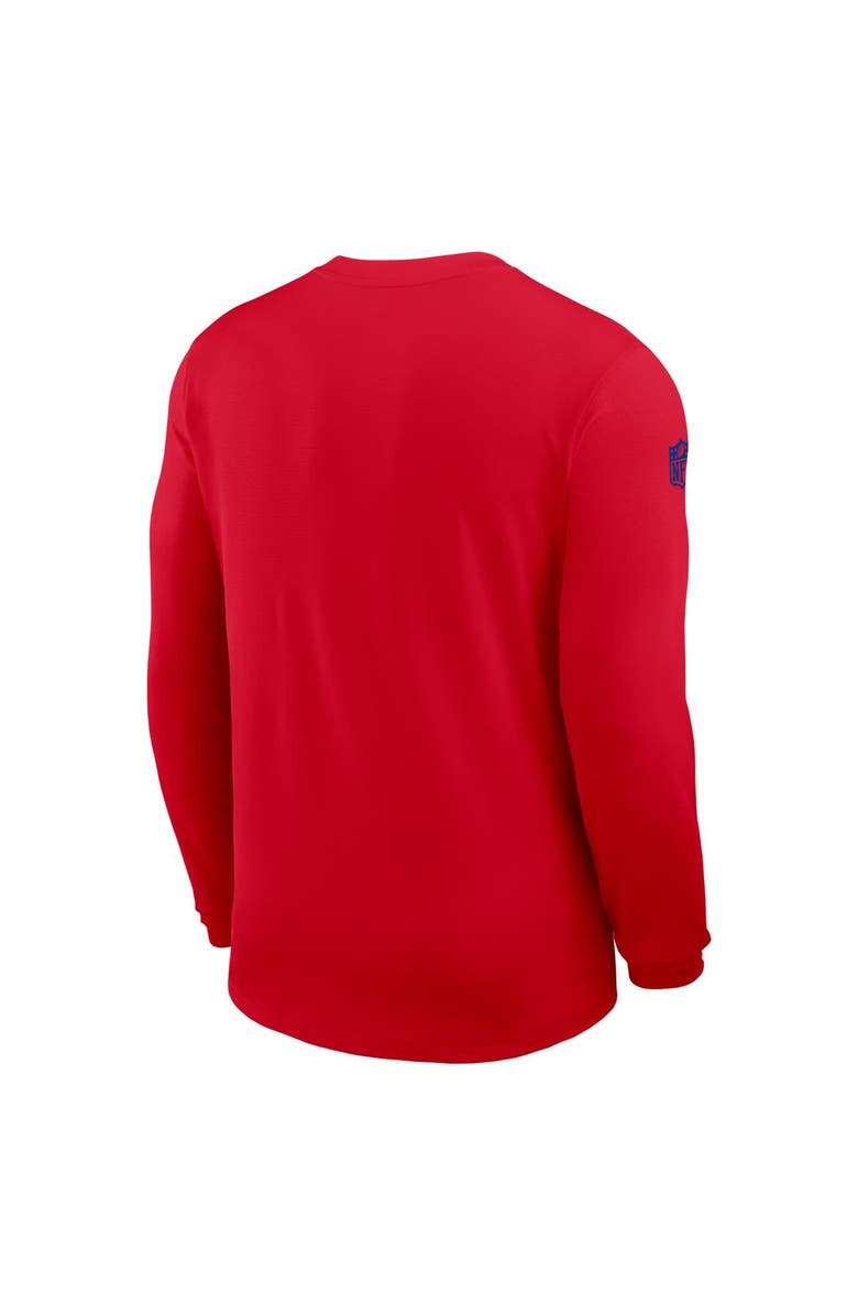 Nike Men's Nike Red Buffalo Bills Sideline Coach UV Performance Long Sleeve T-Shirt, Alternate, color, Red