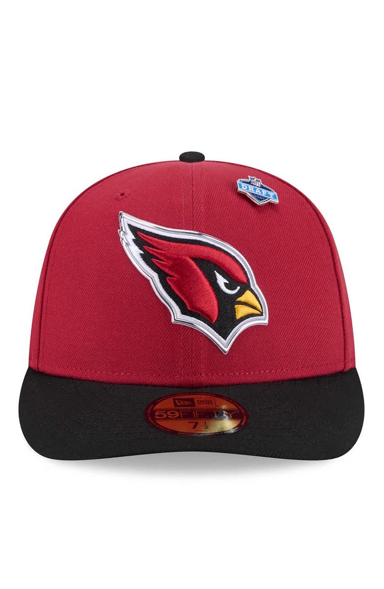 New Era Men's New Era  Cardinal/Black Arizona Cardinals 2026 NFL Draft Pre-Curved 59FIFTY Fitted Hat, Alternate, color, Cardinal