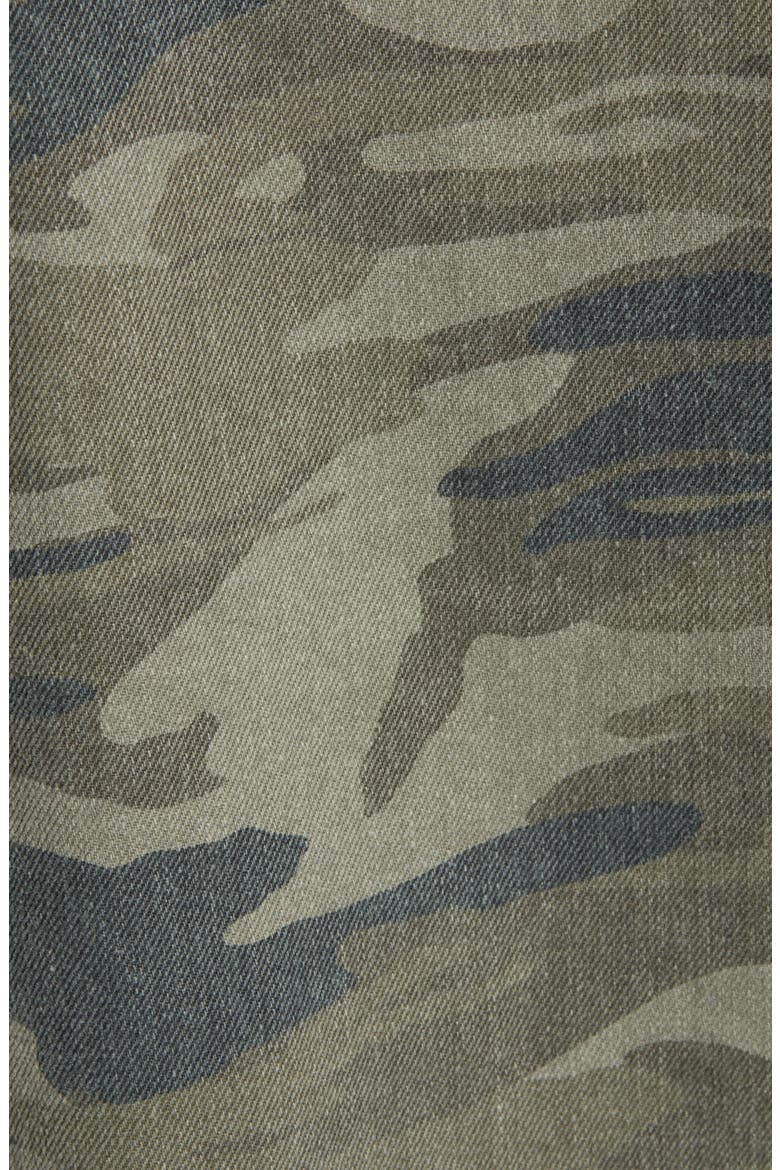 Patch Detail Camo Cotton Jacket, Alternate, color, OLIVE- GREEN CAMO