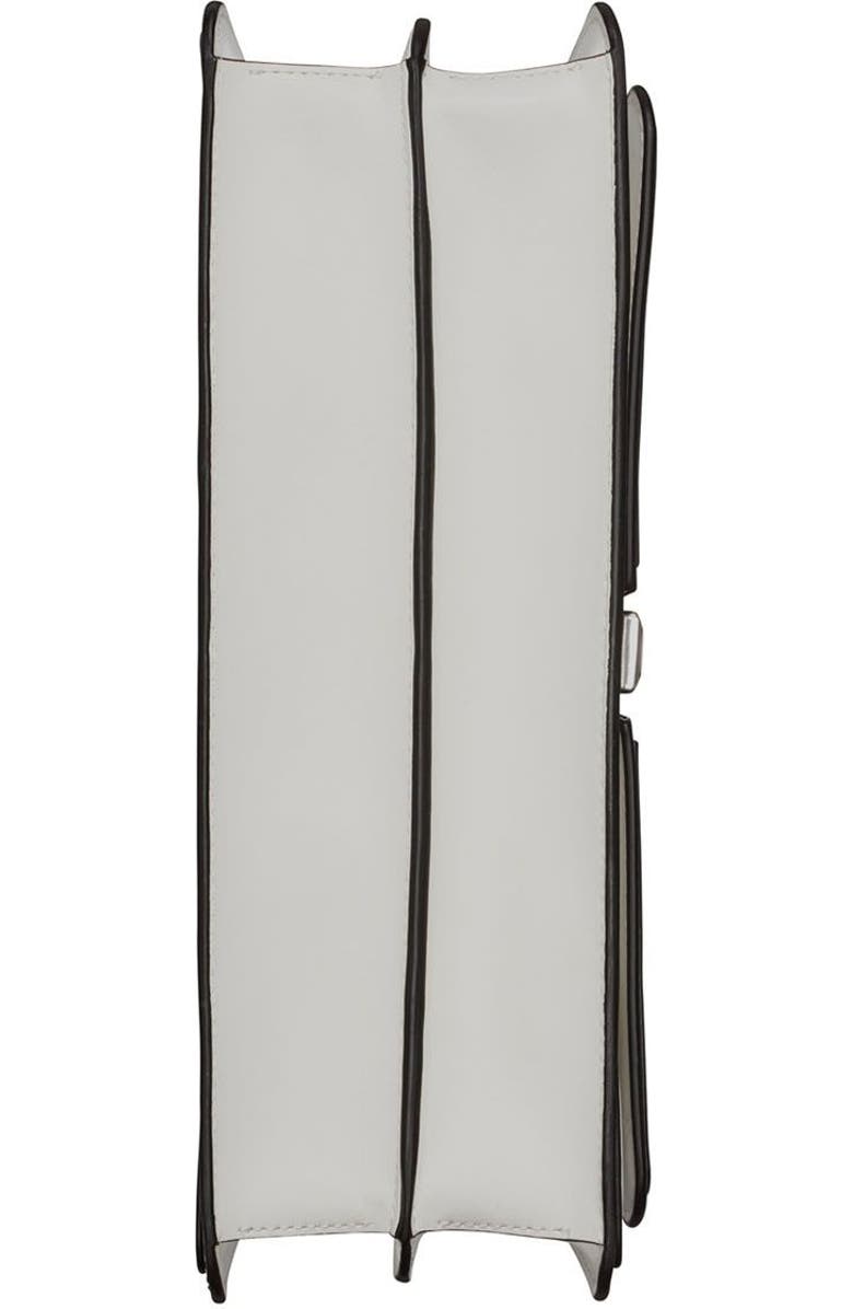 KARL LAGERFELD PARIS Mercerie Shoulder, Alternate, color, White/Black 1