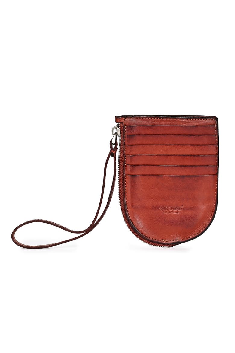 Lily Genuine Leather Traveler Wallet, Main, color, Brown