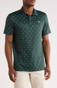 Lacoste Regular Fit Print Stretch Polo Shirt