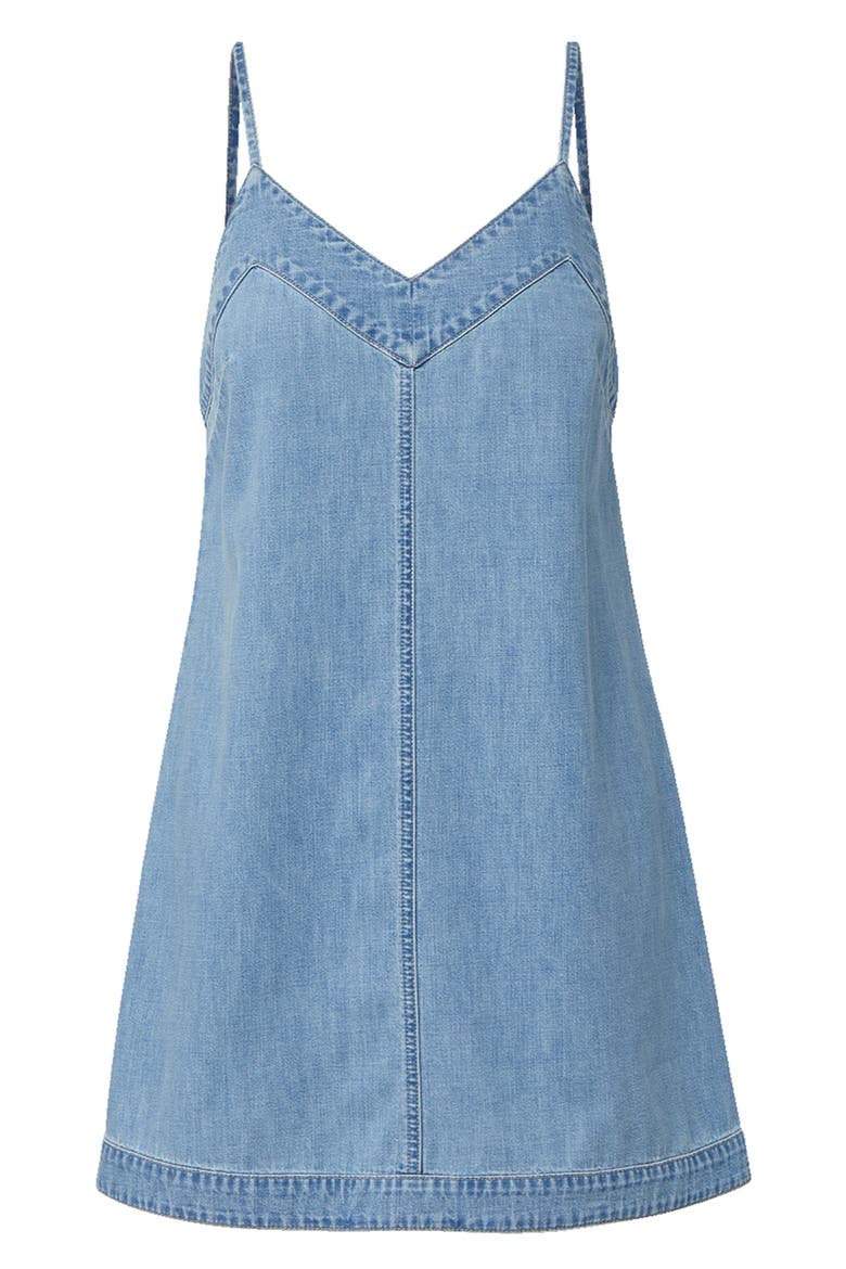 Chapmond Sleeveless Denim Minidress, Alternate, color, BIG SPLASH