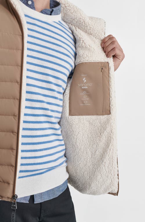 Dkny Men's Quilted Fleece-lined Full-zip Puffer Jacket In Tan